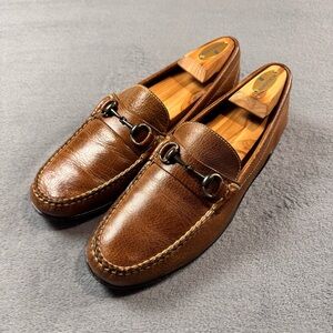 Martin Dingman Water Buffalo Leather Horse Bit Loafers